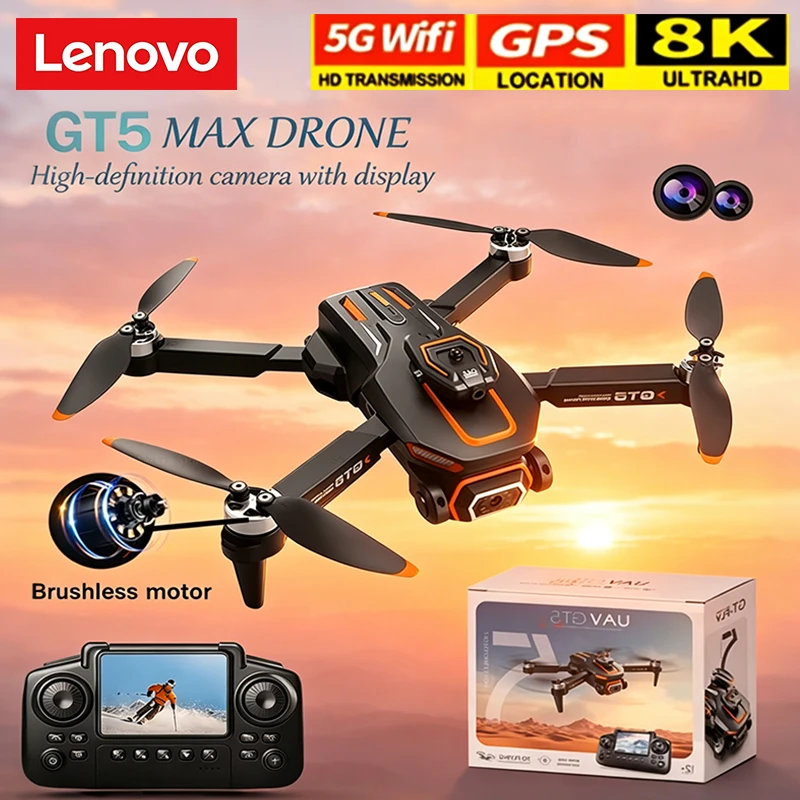 Drone Camera Wide Angle - Lenovo GT5 8K HD Optical Flow