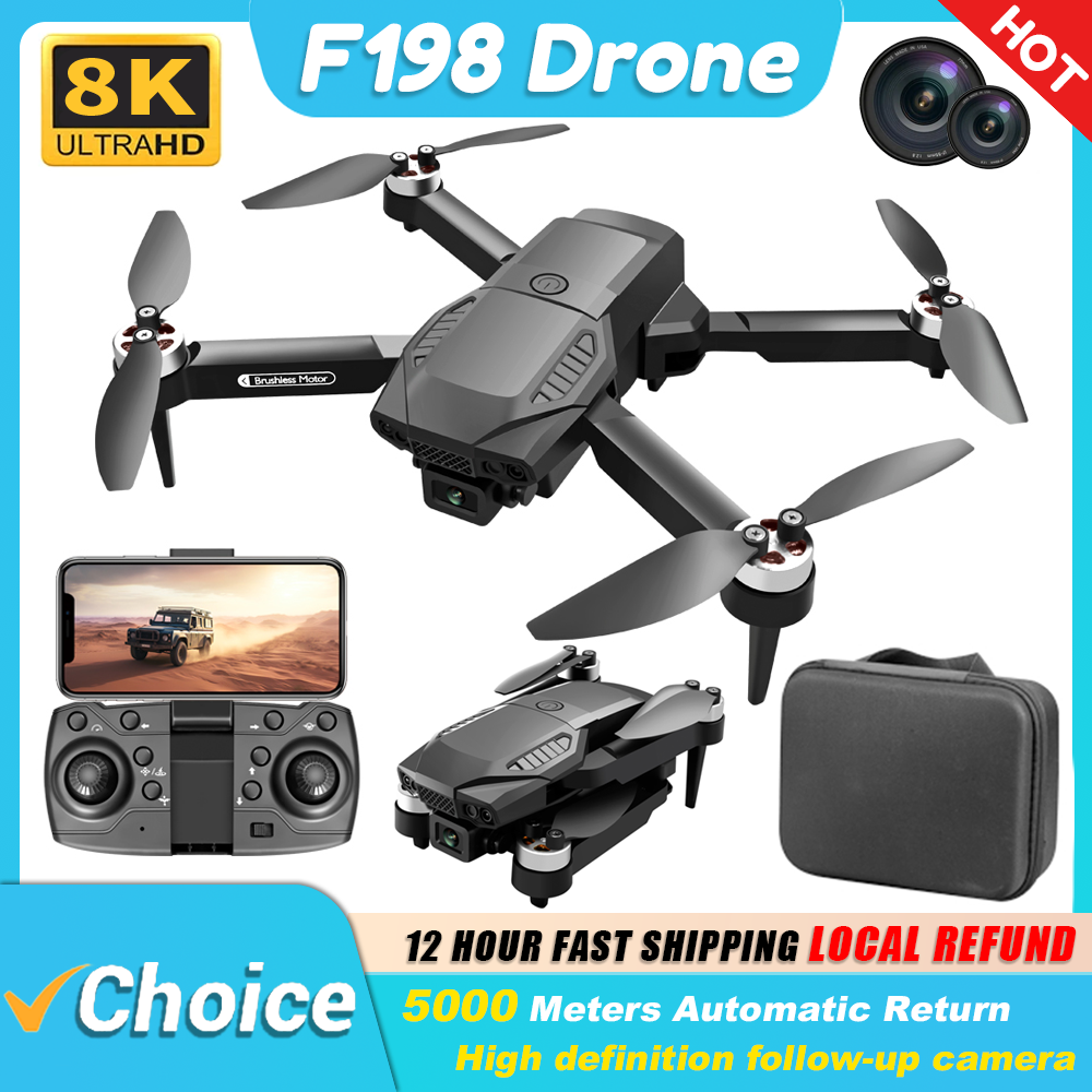 Drone Camera Wide Angle - New F198 Drone Professional Dual Camera