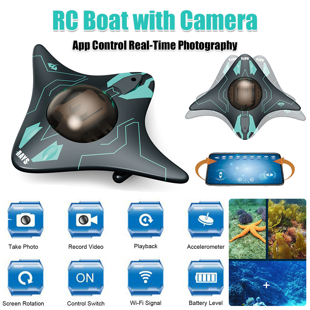 RC Boat with Camera App Contro - Drone Camera Waterproof ulasan dan harga