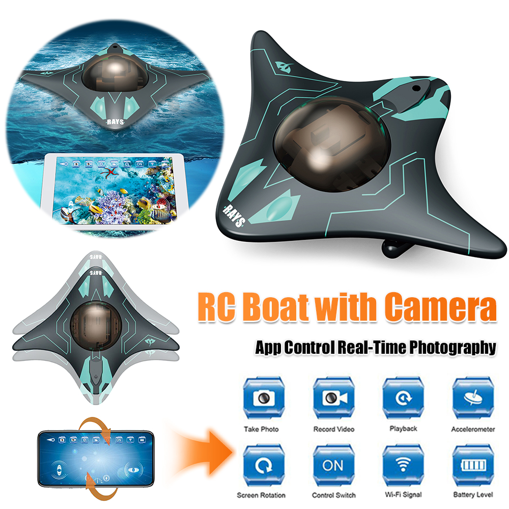 RC Boat with Camera App Contro - Drone Camera Waterproof ulasan dan harga