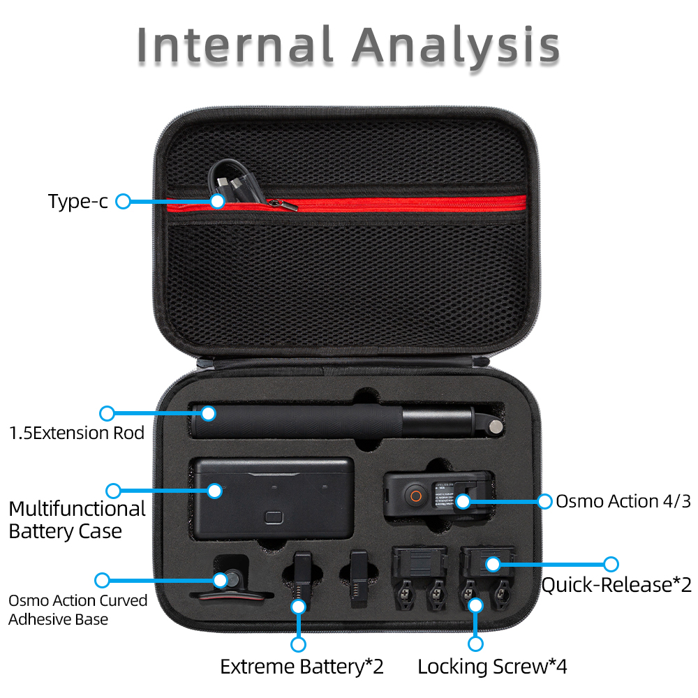 For DJI Osmo Action 4 Storage  - Drone Camera Action ulasan dan harga