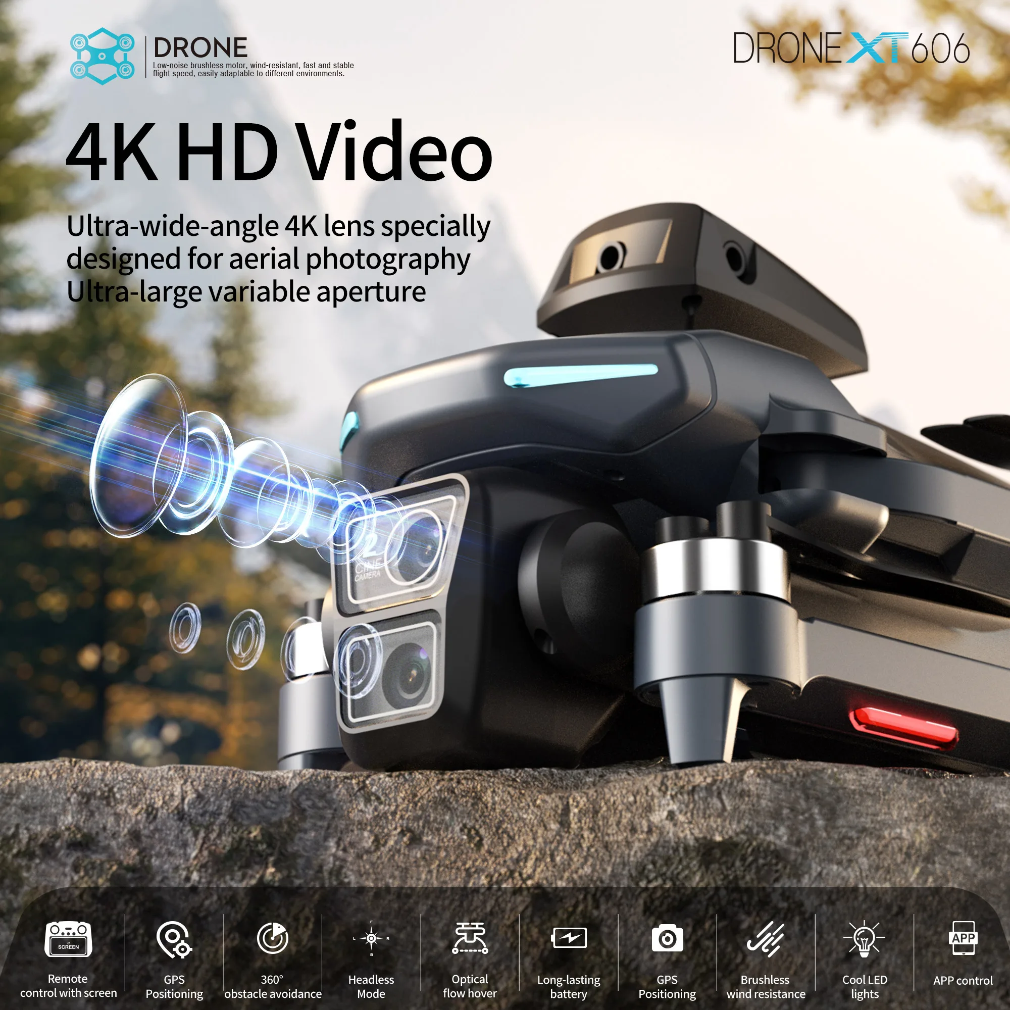 Lenovo XT606 Drone Professiona - Drone Camera Thermal ulasan dan harga