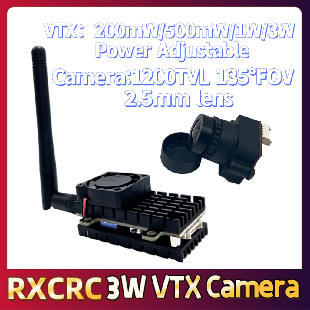 RXCRC 5.8G 3W Video VTX transm - Drone Camera Lens ulasan dan harga