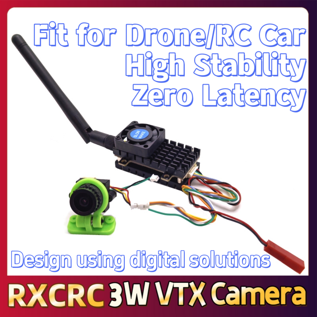 RXCRC 5.8G 3W Video VTX transm - Drone Camera Lens ulasan dan harga