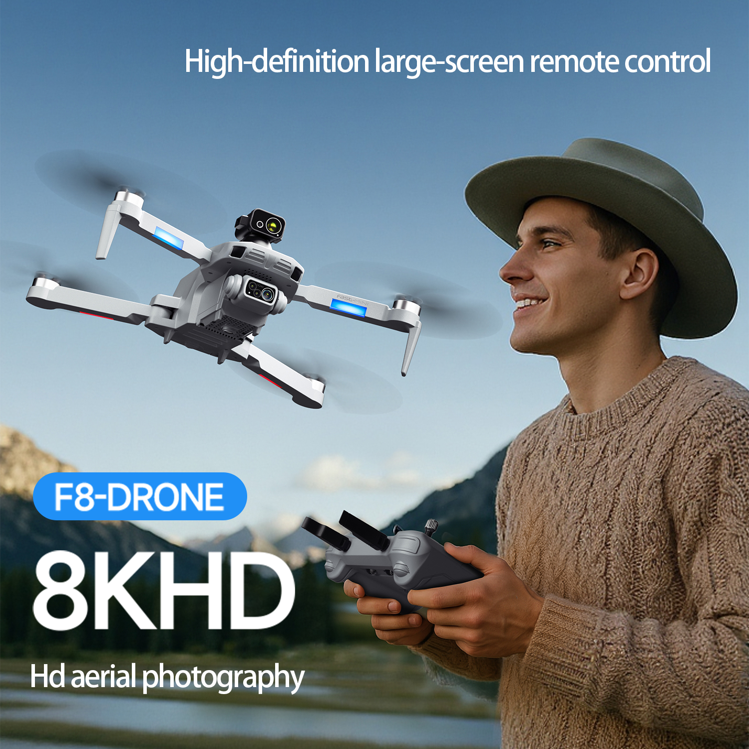 2025 NEW F8 PRO MAX GPS Drone  - Drone Camera Professional ulasan dan harga