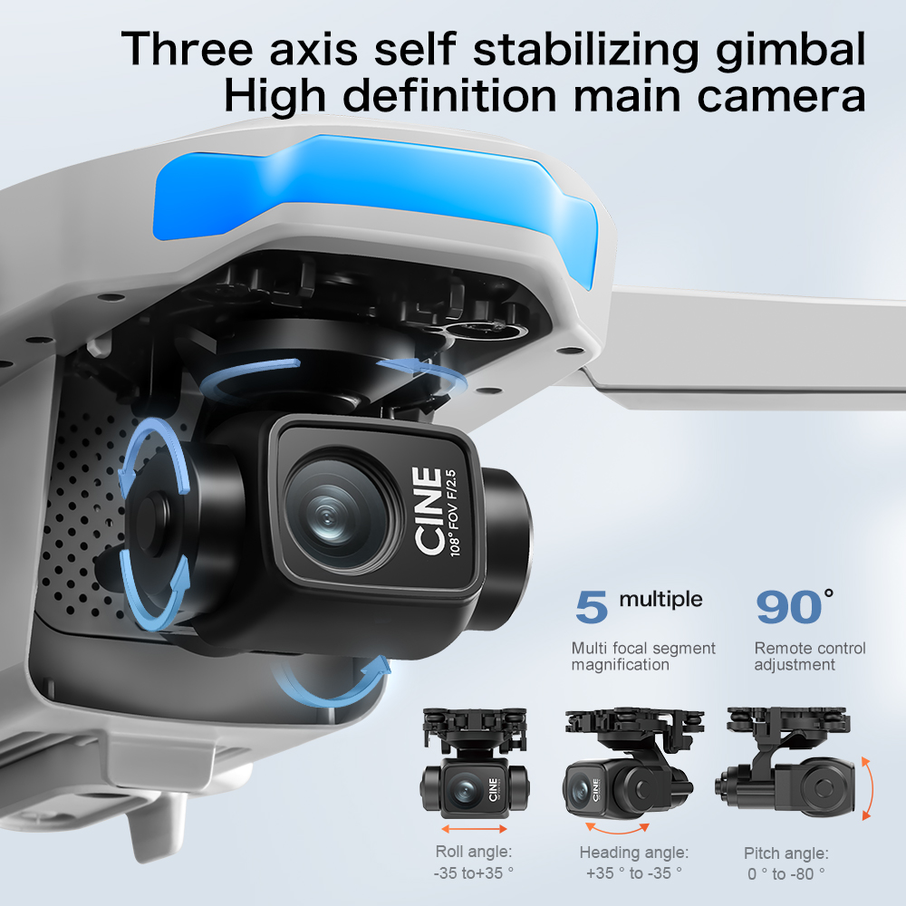 S-X1 MAX GPS Drone with 3-Axis - Drone Camera Thermal ulasan dan harga