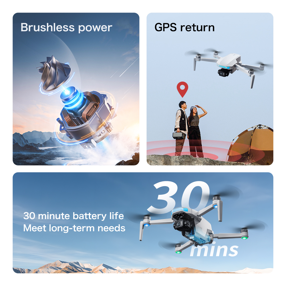 S-X1 MAX GPS Drone with 3-Axis - Drone Camera Thermal ulasan dan harga