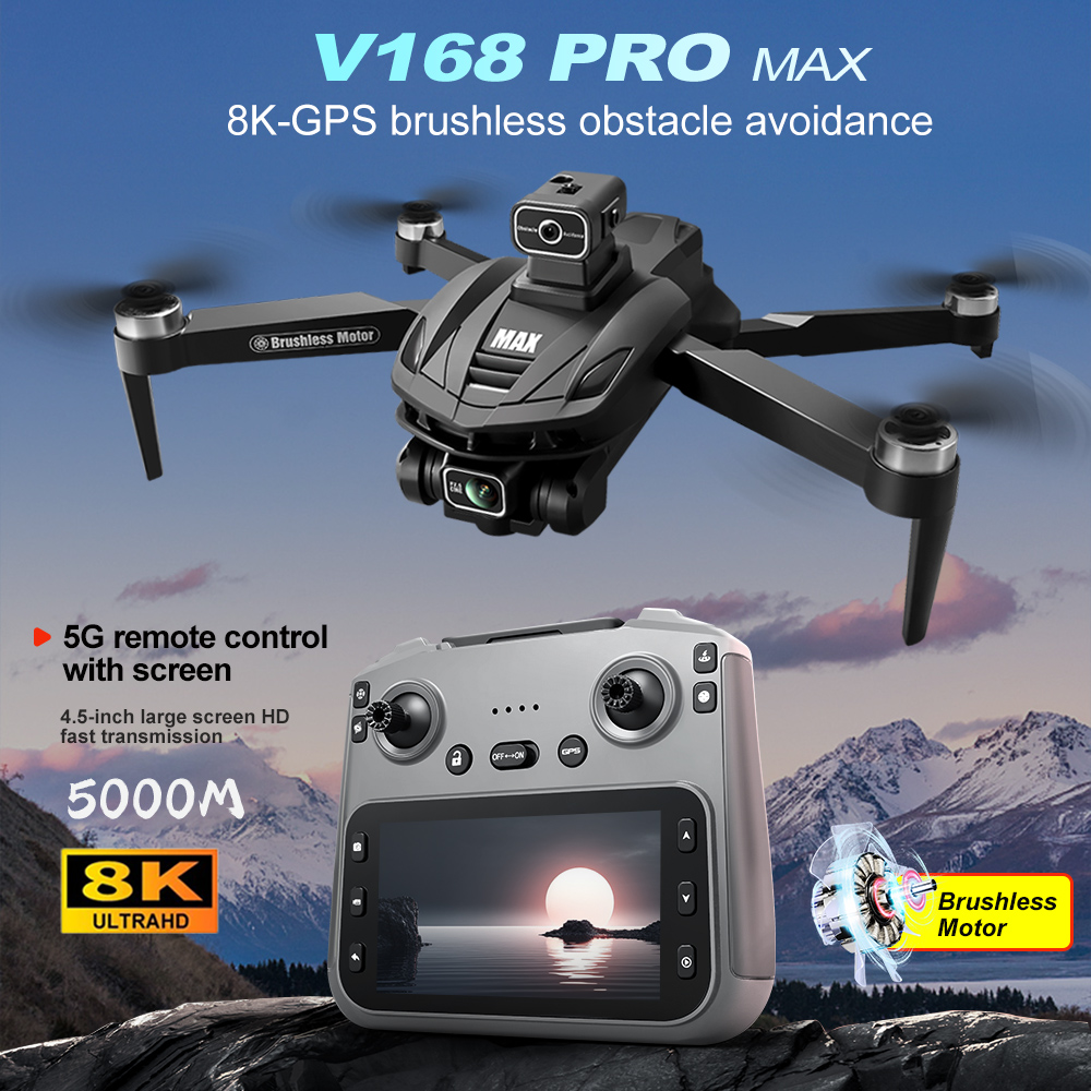 V168 PRO Max GPS Drone 8K Prof - Drone Camera Night Vision ulasan dan harga