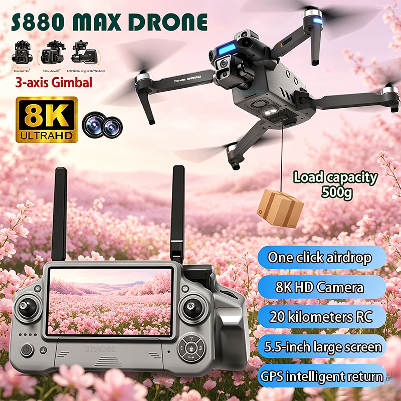 2026 New 8K Dual Camera Drone  - Drone Camera With Gimbal ulasan dan harga