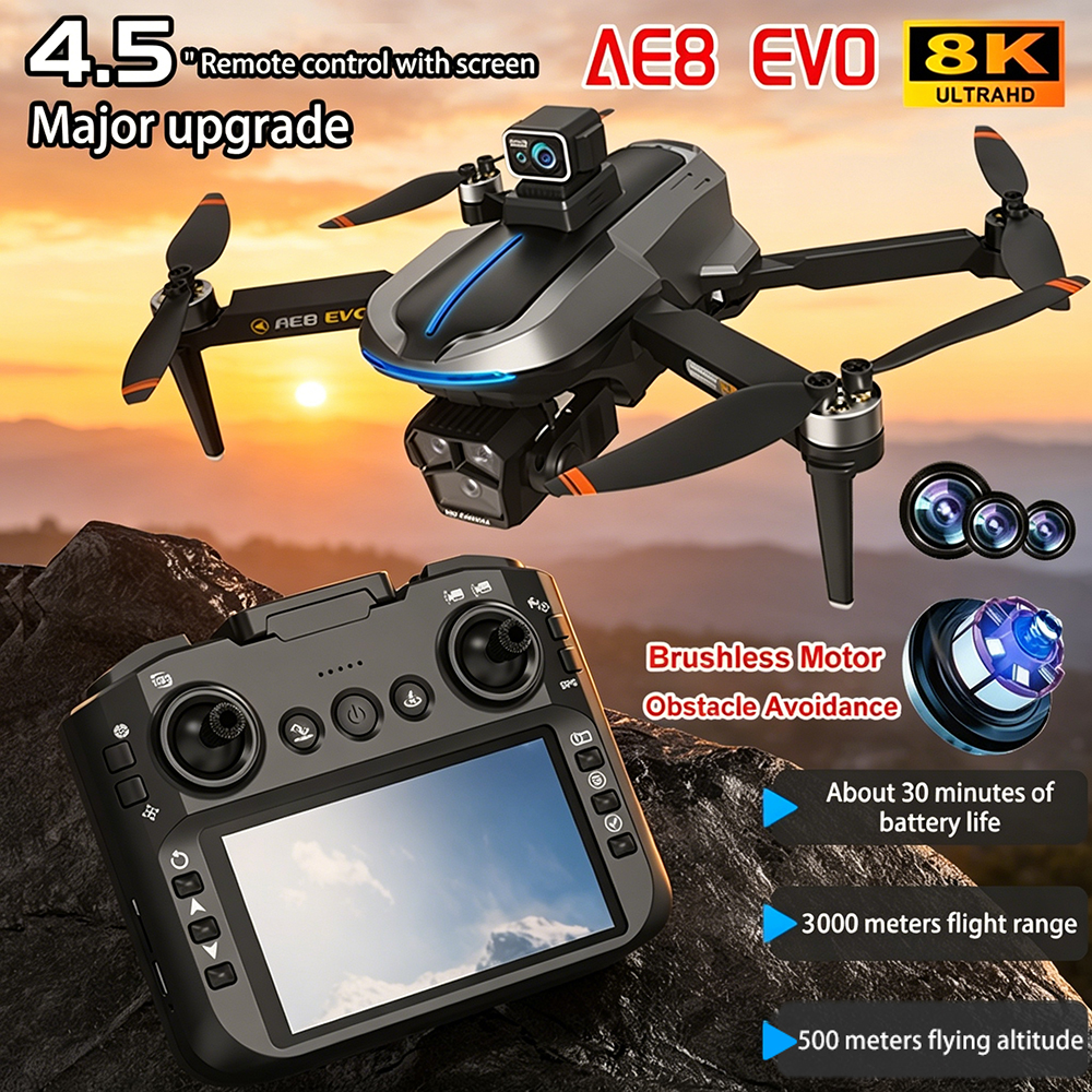 AE8 EVO Drone 4K Professional  - Drone Camera Night Vision ulasan dan harga