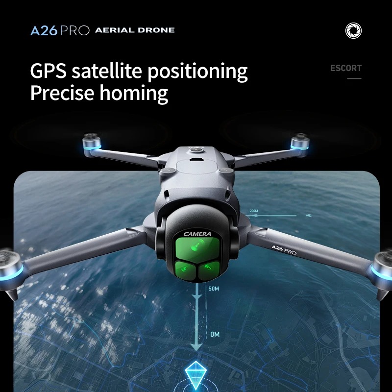 Lenovo A26 Pro 4K HD FPV Drone - Drone Camera Thermal ulasan dan harga