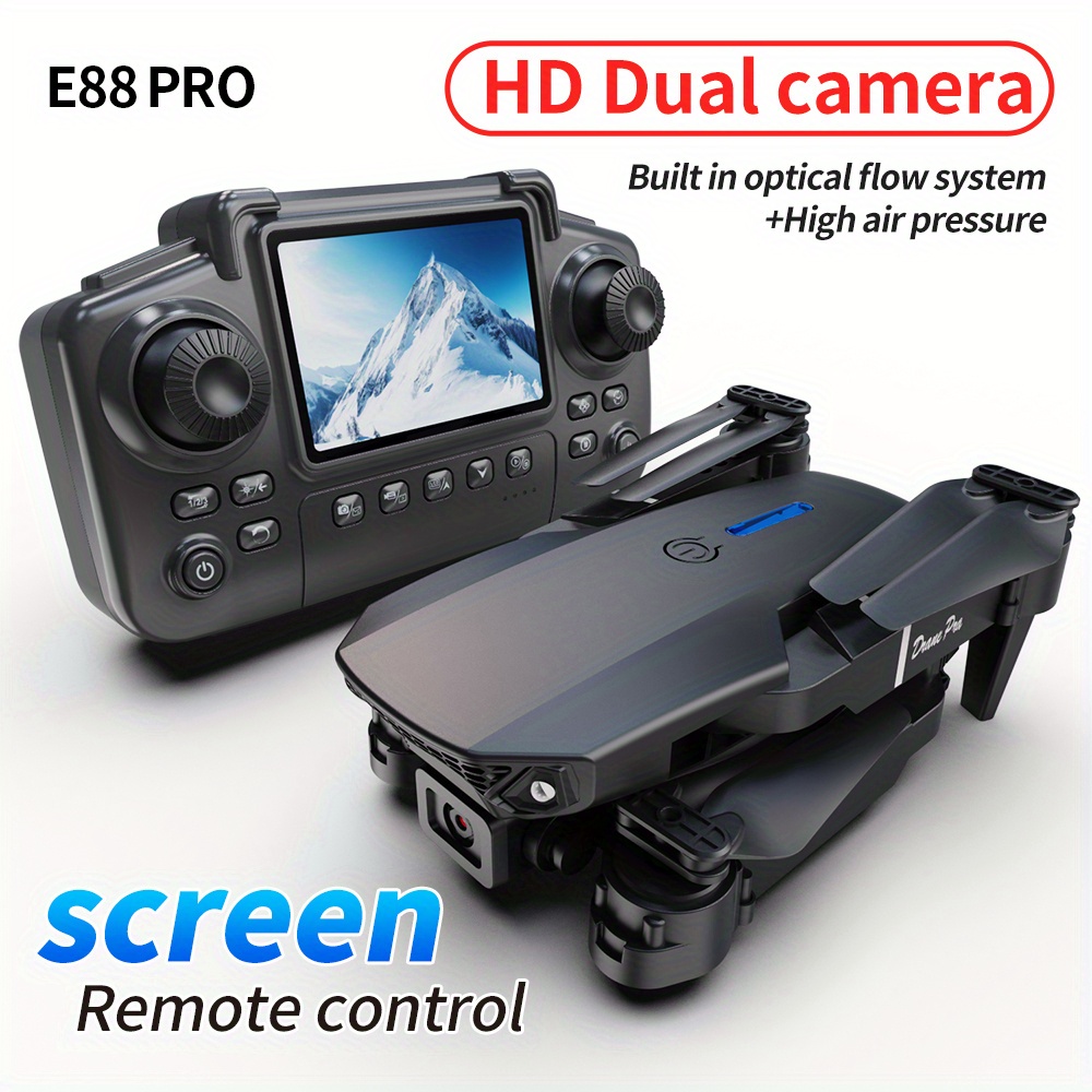 E88 Pro RC Drone WiFi FPV Heig - Drone Camera Wide Angle ulasan dan harga
