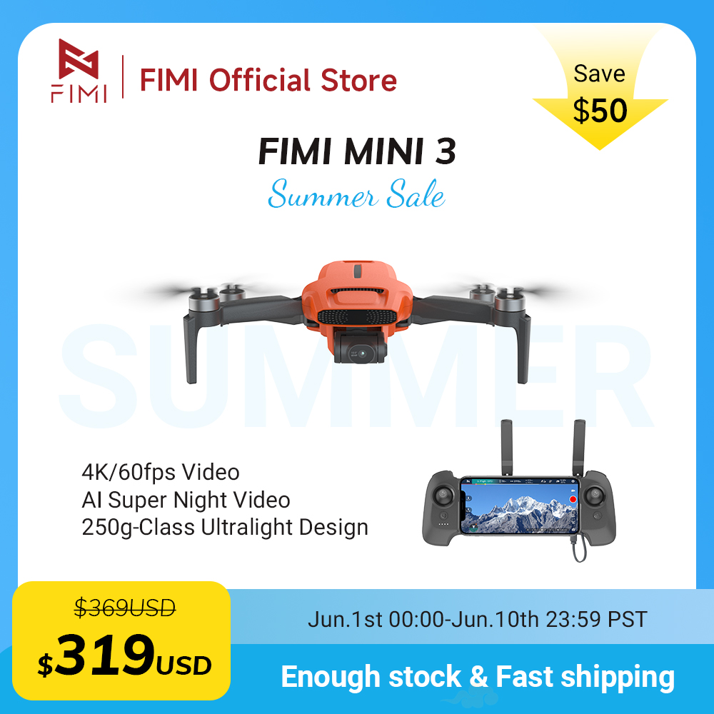 FIMI MINI 3 Camere drone 4K 60 - Drone Camera 4K ulasan dan harga