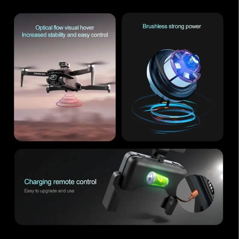 Lenovo V168 Drone 4K Professin - Drone Camera Wide Angle ulasan dan harga