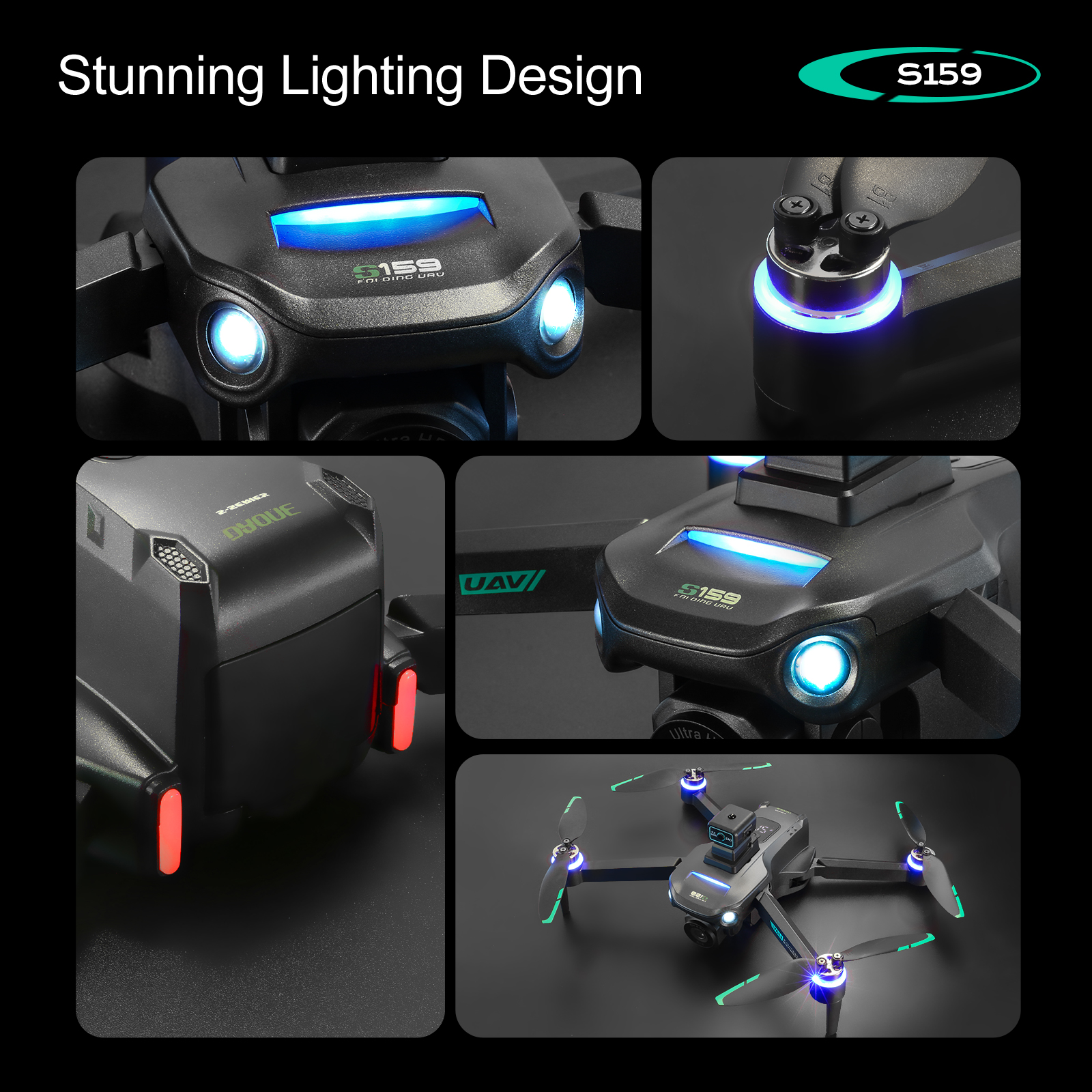 S159 GPS Drone 4K Profesional  - Drone Camera Night Vision ulasan dan harga